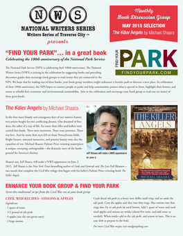 “FIND YOUR PARK”… in a Great Book Celebrating the 100Th Anniversary of the National Park Service