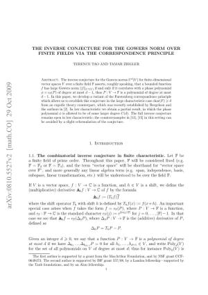 The Inverse Conjecture for the Gowers Norm Over Finite Fields Via The