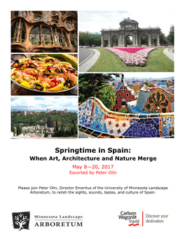 Springtime in Spain: When Art, Architecture and Nature Merge