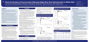 Brain Penetration of Isavuconazole Following Single Dose Oral Administration to Wistar Rats Laura L