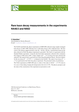 Rare Kaon Decay Measurements in the Experiments NA48/2 and NA62