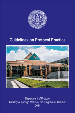 Guidelines on Protocol Practice