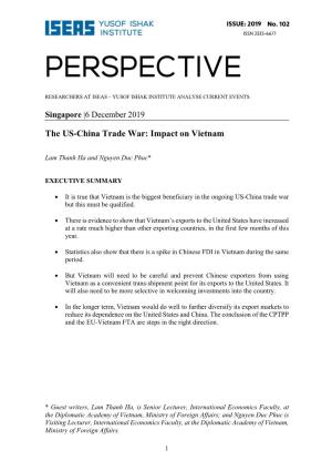 The US-China Trade War: Impact on Vietnam