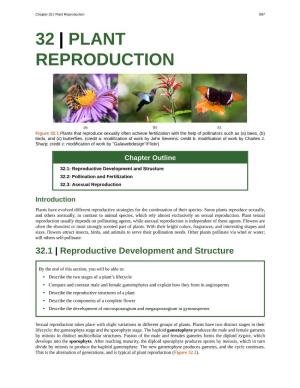 Plant Reproduction 897 32 | PLANT REPRODUCTION