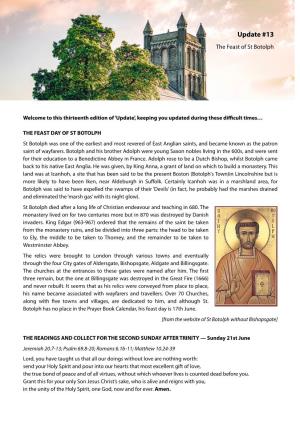 St Botolph's Update #13 (20Th June)