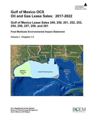 Gulf of Mexico OCS Oil and Gas Lease Sales: 2017-2022