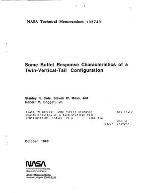 Some Buffet Response Characteristics of a Twin-Vertical-Tail Configuration