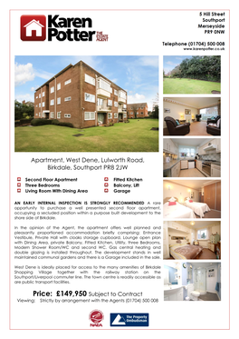 Apartment, West Dene, Lulworth Road, Birkdale, Southport PR8 2JW