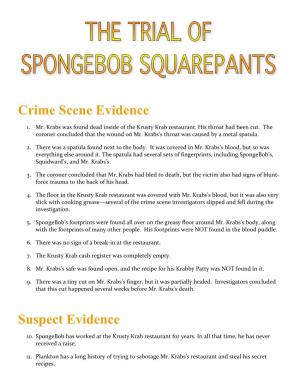 The Trial of Spongebob Squarepants