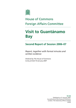 Visit to Guantánamo Bay