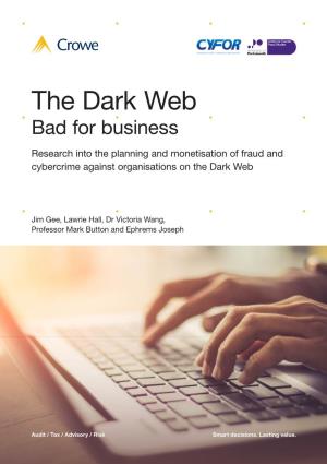 The Dark Web Bad for Business