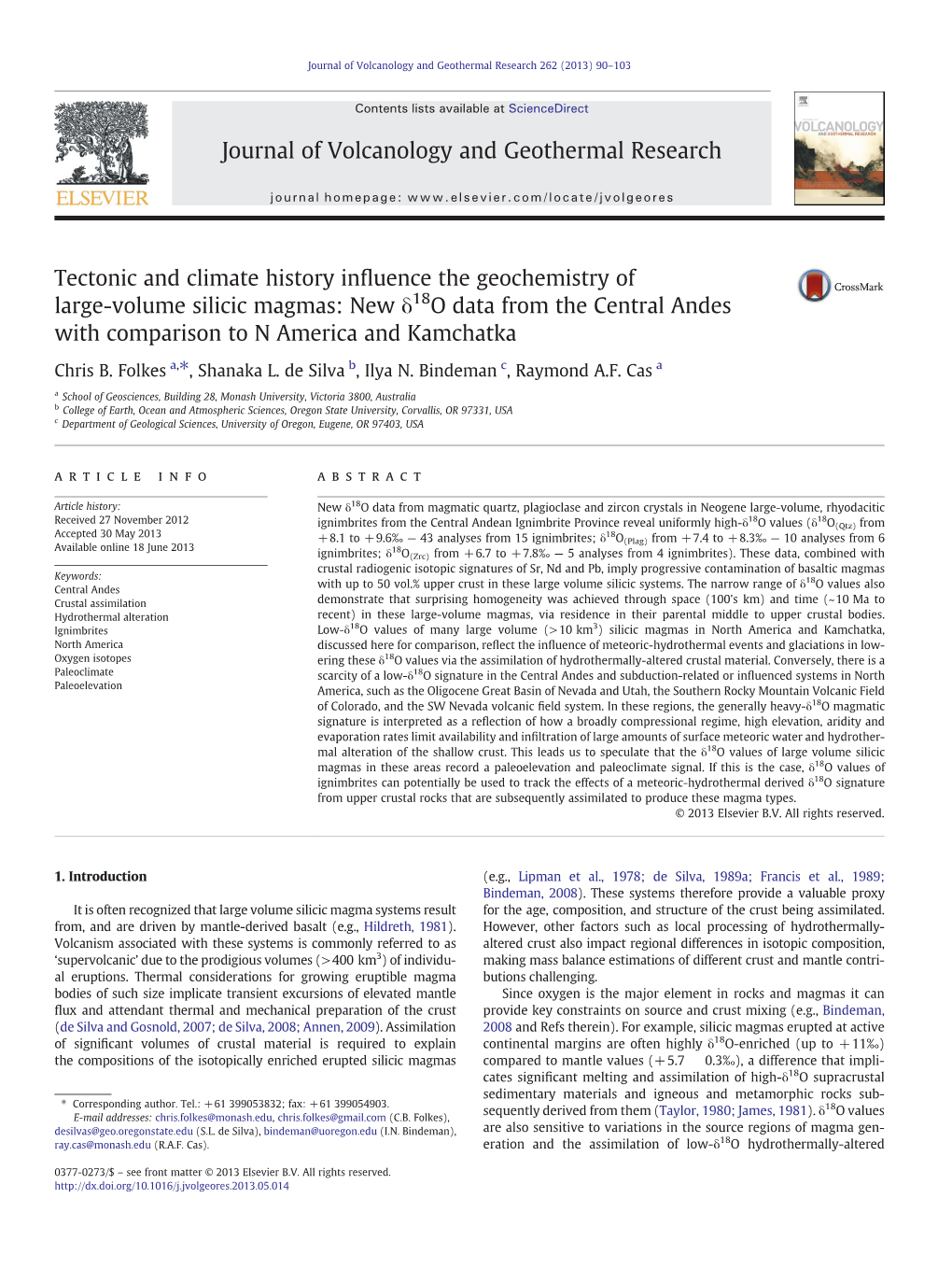 Tectonic and Climate History Influence the Geochemistry of Large-Volume