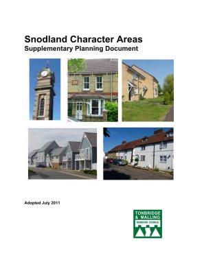 Snodland Character Areas SPD Part 1