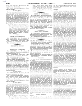 Congressional Record—Senate S740