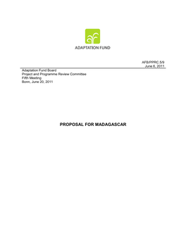 Proposal for Madagascar