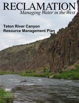 Teton River Canyon Resource Management Plan