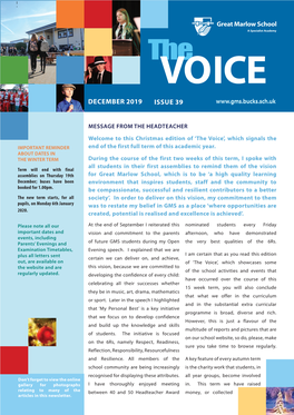 The Voice December 2019