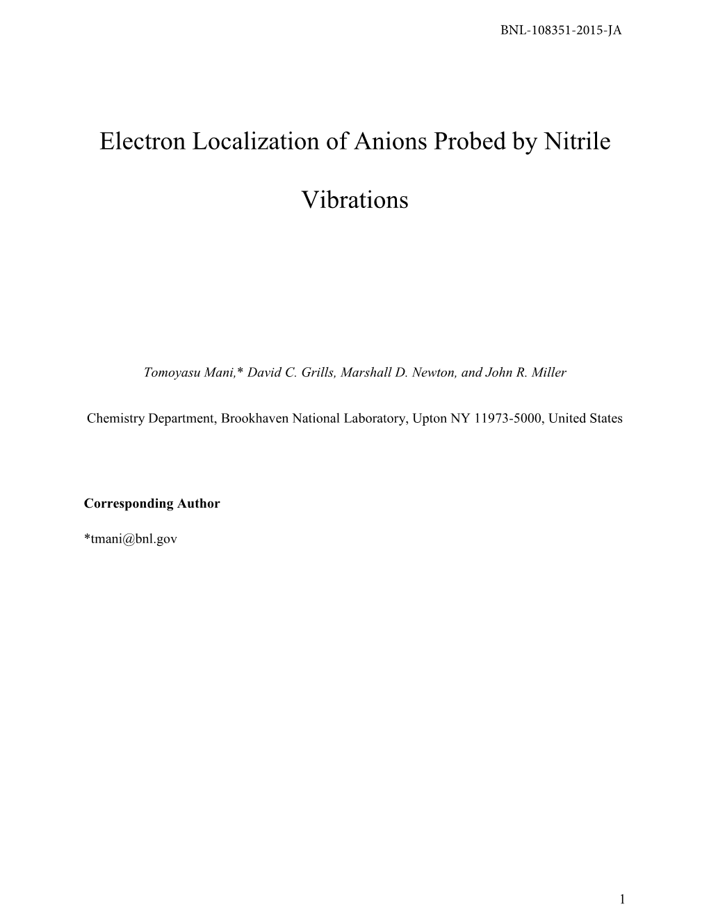 Template for Electronic Submission to ACS Journals