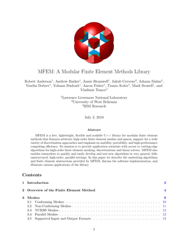 MFEM: a Modular Finite Element Methods Library