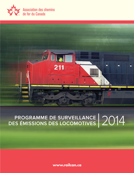 Programme De Surveillance Des Émissions Des Locomotives 2014