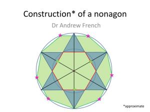 Construction of a Nonagon