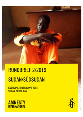 Rundbrief Sudan Und Südsudan 2/2019