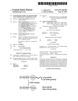 (12) United States Patent (10) Patent No.: US 9,371.369 B2 Long Half-Life