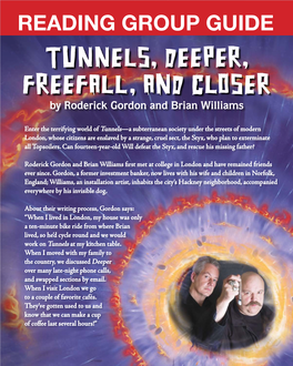 Tunnels, Deeper, Freefall, and Closer by Roderick Gordon and Brian Williams