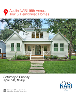 Austin NARI 15Th Annual Tour of Remodeled Homes