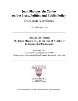 The News Media's Role in the Rise of Negativity In