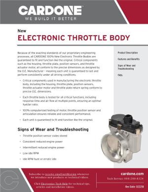 Electronic Throttle Body