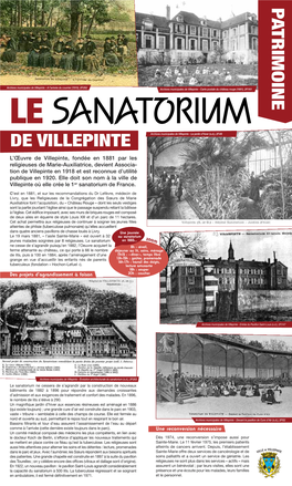LE SANATORIUM E DE VILLEPINTE Archives Municipales De Villepinte - Le Jardin D’Hiver (S.D.), 2Fi49