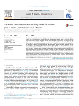 A National Coastal Erosion Susceptibility Model for Scotland