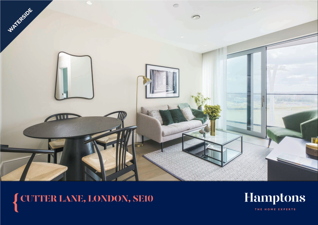 Cutter Lane, London, SE10 Open-Plankitchen and Reception Room Leading Outonto the Balcony with Direct River Views