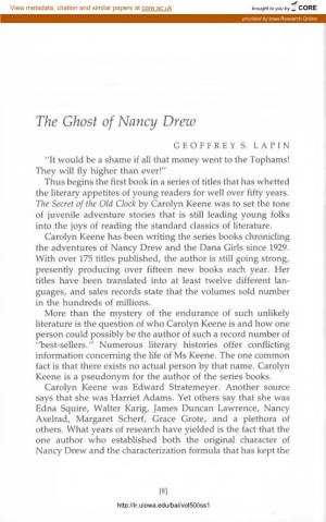 The Ghost of Nancy Drew