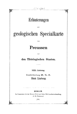 Geologischen Speeialkarte Kwwm A