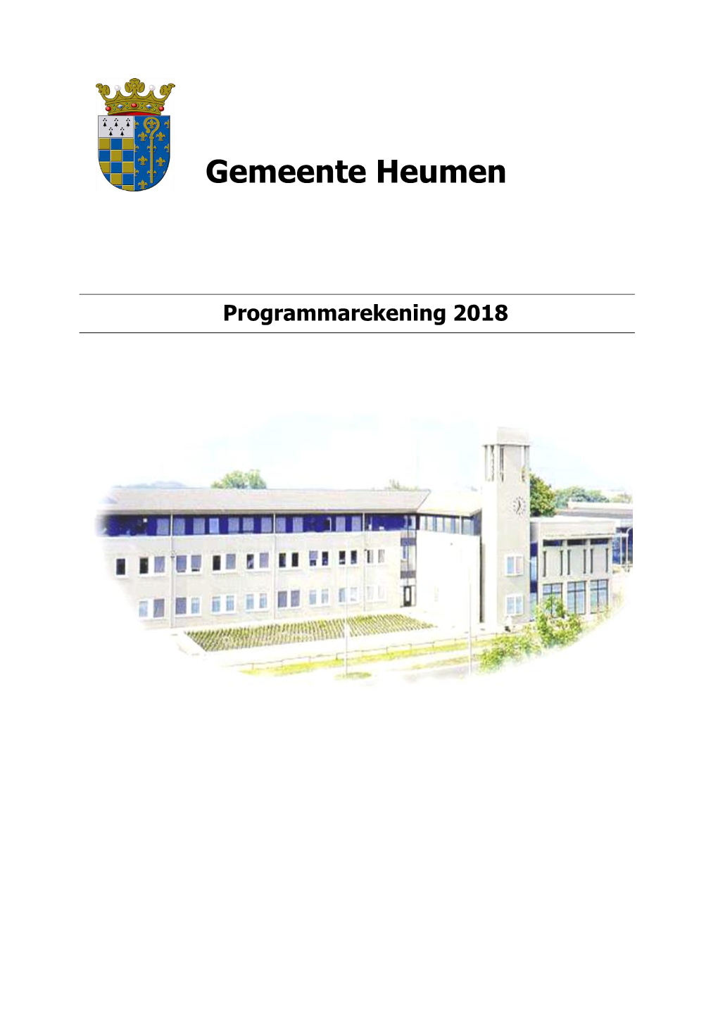 Programmarekening 2018