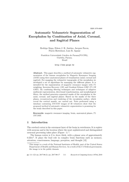 Automatic Volumetric Segmentation of Encephalon by Combination of Axial, Coronal, and Sagittal Planes