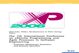 The 7Th International Conference on Extreme Programming and Agile