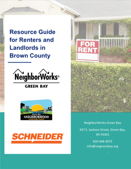 Resource Guide for Renters and Landlords in Brown County