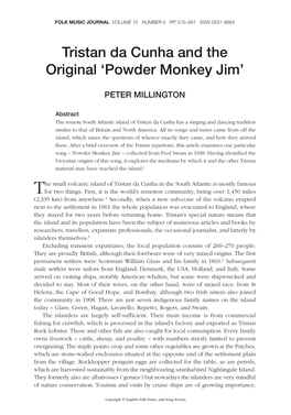 Tristan Da Cunha and the Original ‘Powder Monkey Jim’