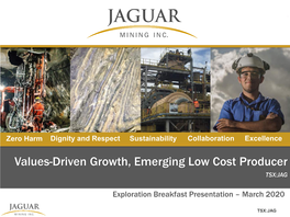 Jaguar Mining Inc., and Is a “Qualified Person” As Defined by National Instrument 43-101 – Standards of Disclosure for Mineral Projects (“NI 43-101”)