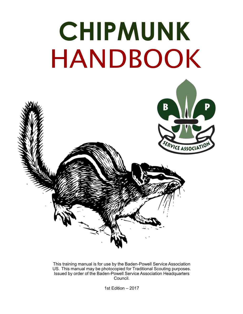 BPSA Chipmunk Handbook