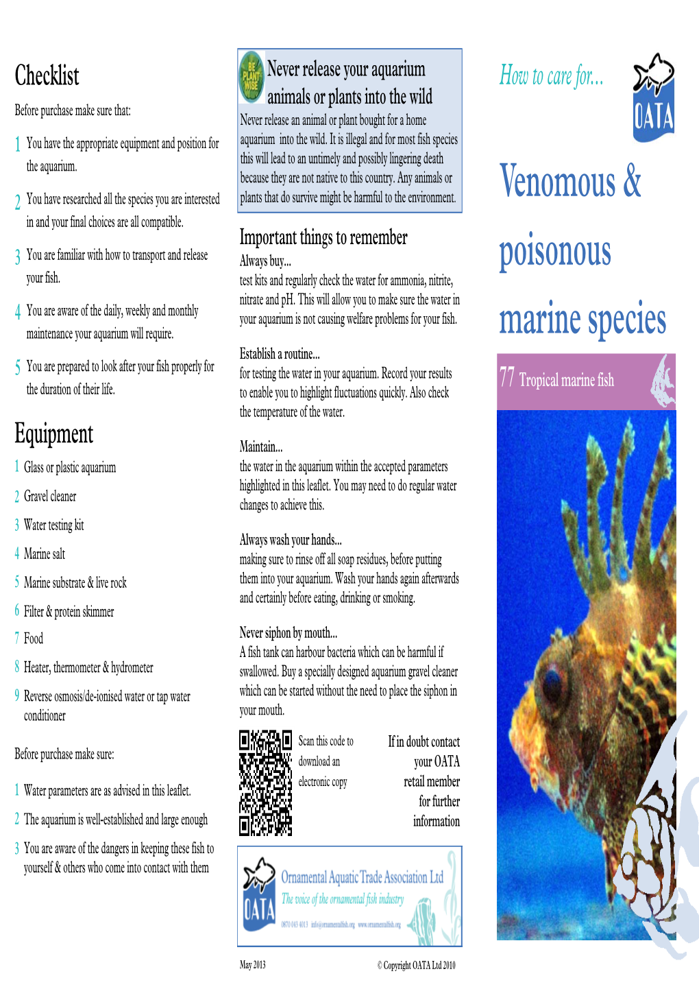 77 Venomous and Poisonous Marine Species