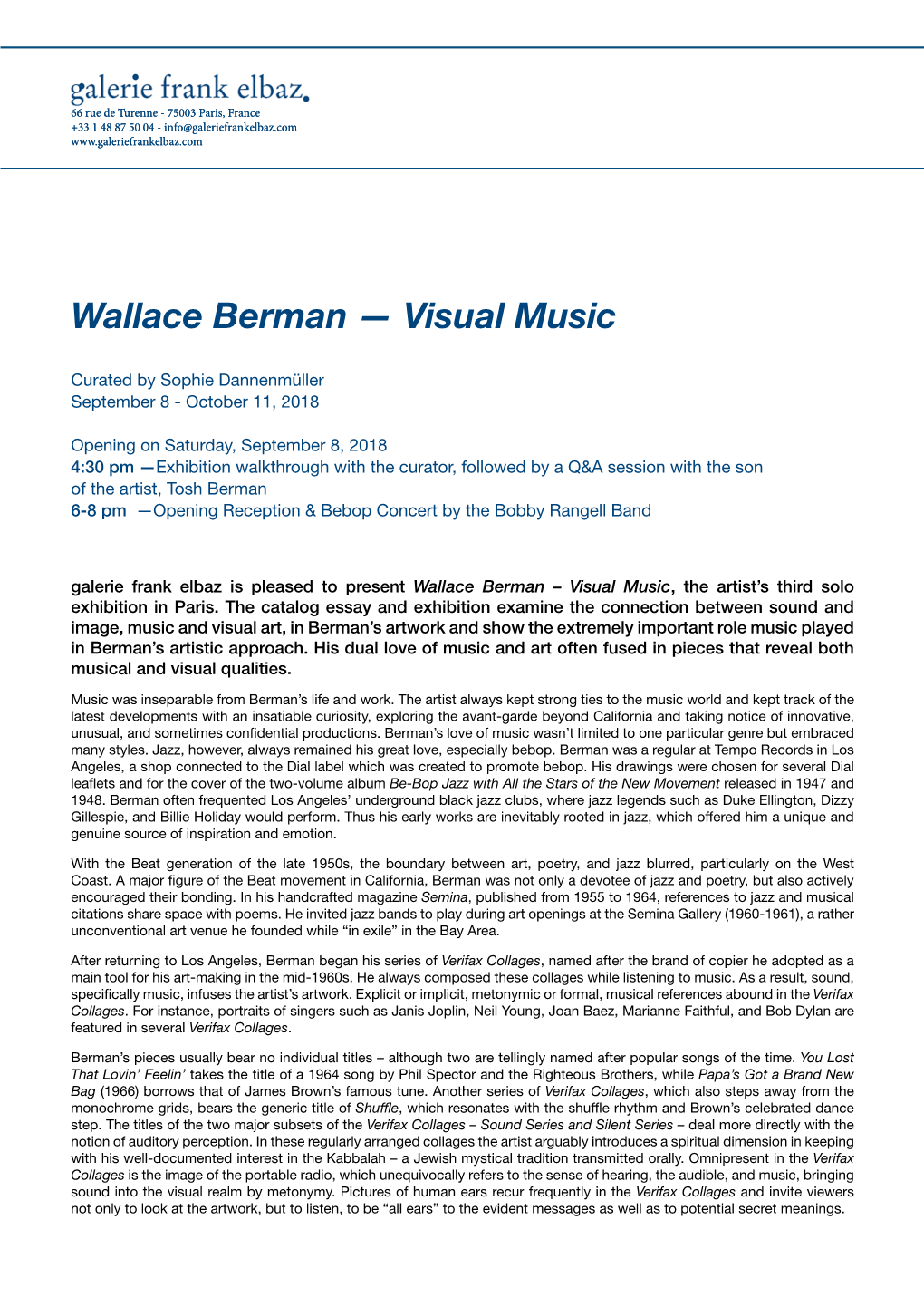 Wallace Berman — Visual Music