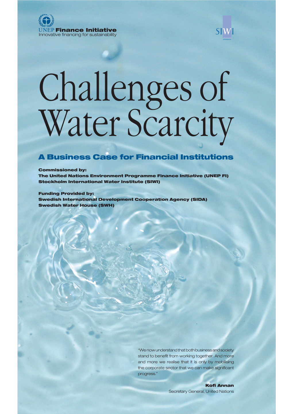 Challenges of Water Scarcity