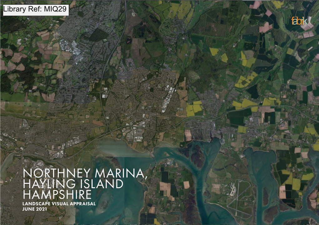 Northney Marina, Hayling Island Hampshire Landscape Visual Appraisal June 2021 Issue Sheet