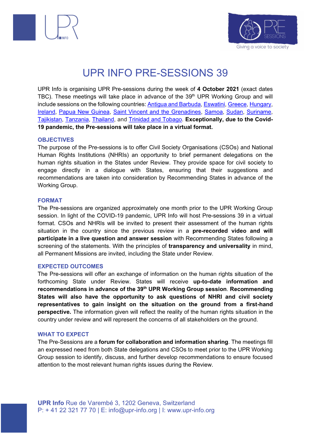 Upr Info Pre-Sessions 39