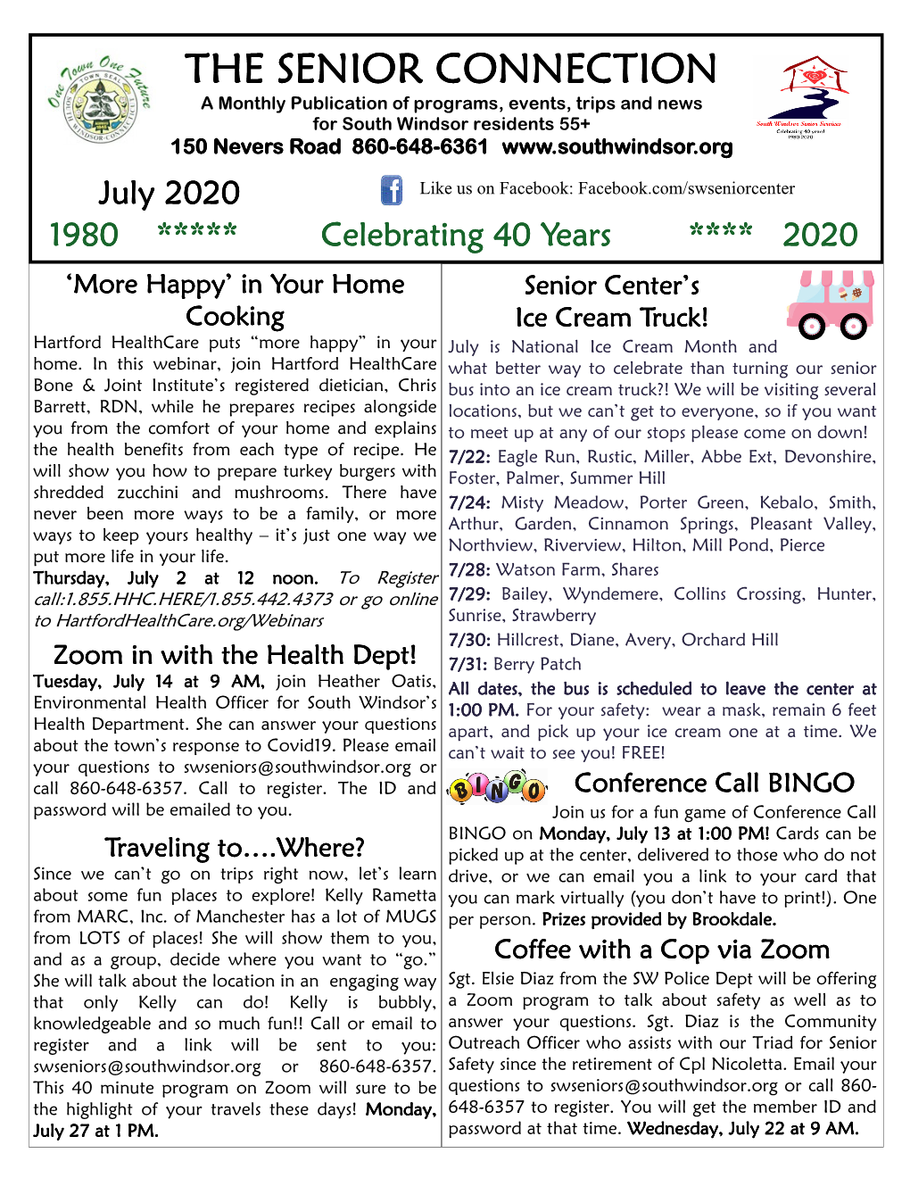 July 2020 Senior Newsletter