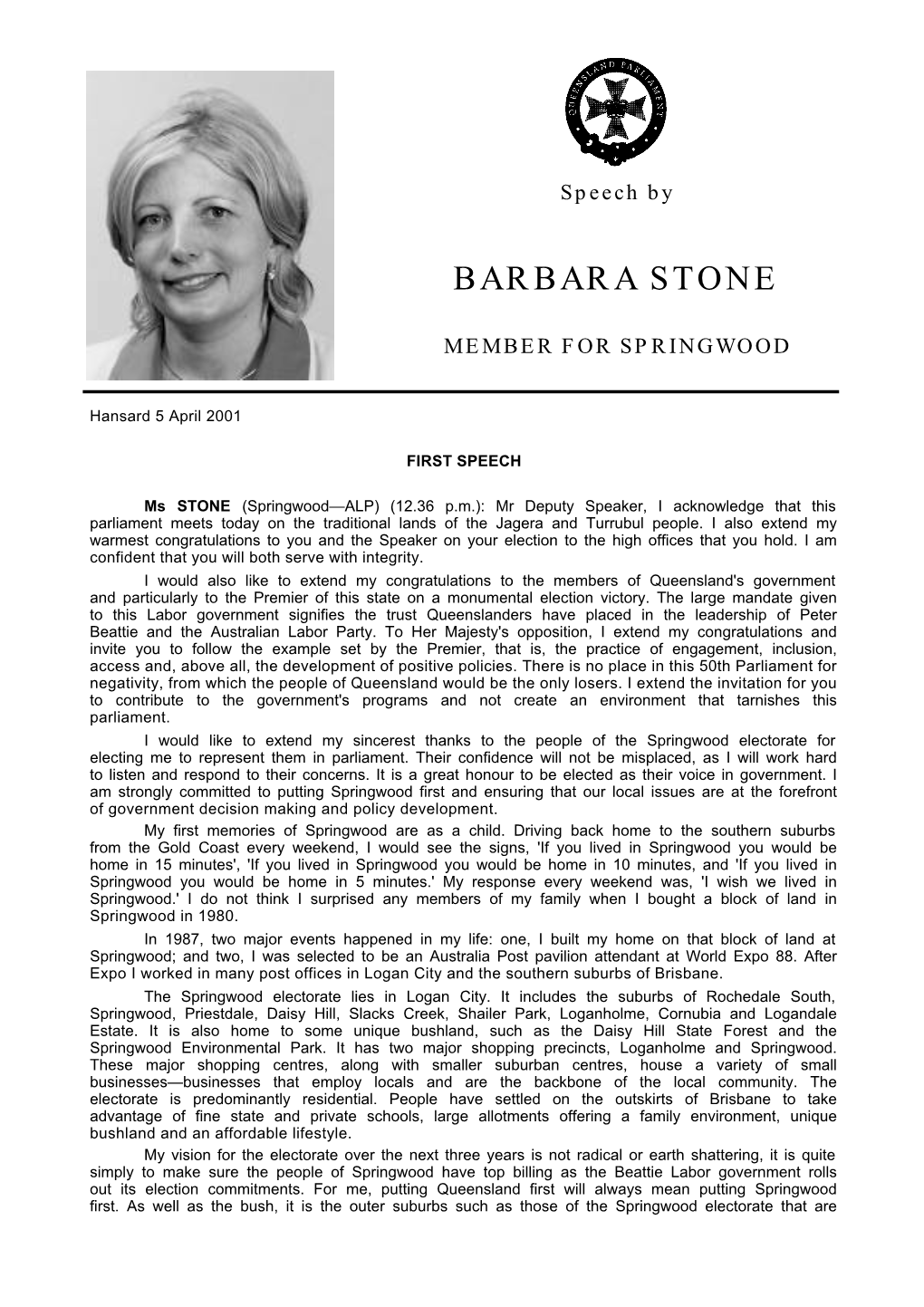 Barbara Stone